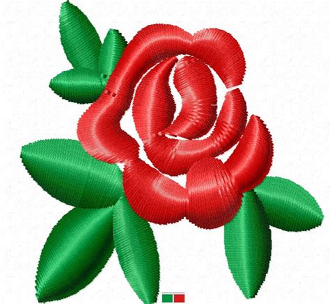 Rose Machine Embroidery Design Instantly Download Etsy