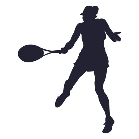 Tennis Player Girl Silhouette Transparent Png And Svg Vector File