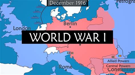 World War I Summary On A Map Youtube
