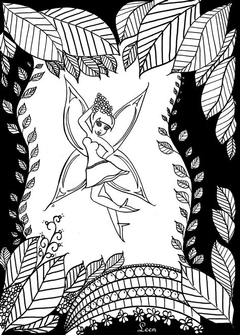 Leen Margot The Forest Fairy Return To Childhood Adult Coloring Pages