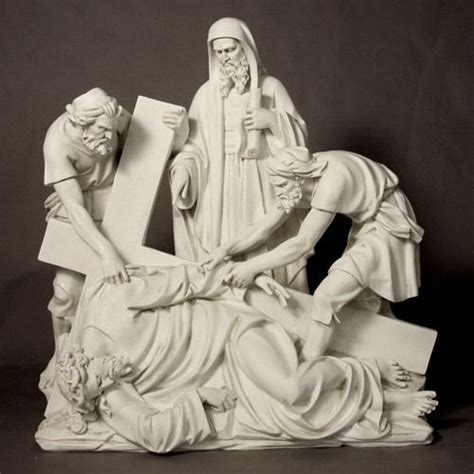 Stations Of The Cross Large Statues Antique Stone Finish Stations Of