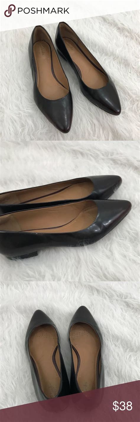 Clarks Artisan Leather Corabeth Pointed Toe Flats Pointed Toe Flats