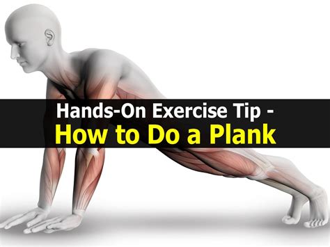 Hands On Exercise Tip How To Do A Plank
