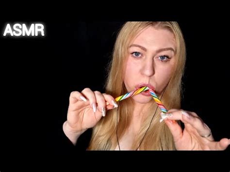 Asmr Candy Cane Wet Intense Mouth Sounds And Crunching Sucking And Licking Sounds The Asmr