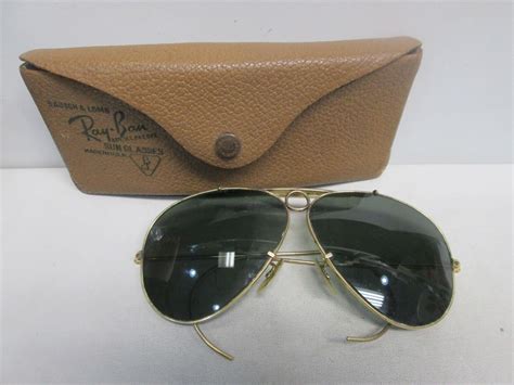 Vintage Ray Ban 12k Gold Filled Shooters Aviator Sung Gem