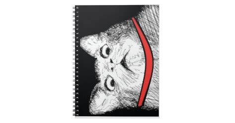 Surprised Cat Gasp Meme Notebook Zazzle
