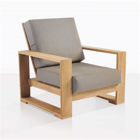 Add comfort to your outdoor living room by adding ottomans, chairs, loveseats, lounge chairs and more. Havana Outdoor Club Chair | Patio Lounge | Teak Furniture ...