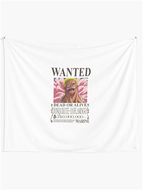 One Piece Wanted Bounty Poster Donquixote Doflamingo Png Essential T