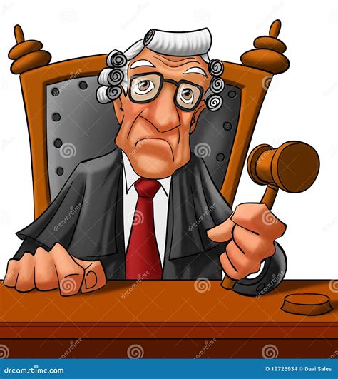 Juez stock de ilustración Ilustración de juez cara 19726934