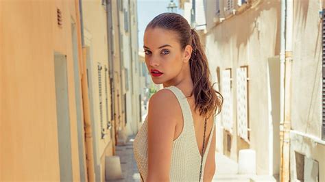 Models Barbara Palvin Blue Eyes Brunette Face Hungarian Lipstick