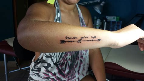 never give up by clebio tattoo quotes tattoo designs tattoos