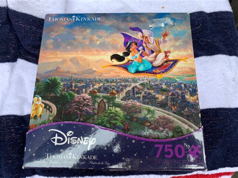 New Thomas Kinkade Disney Aladdin Puzzle 750 Piece New Opened Box Ebay