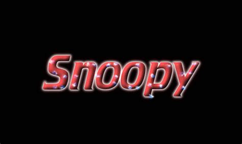 Snoopy Logo Free Name Design Tool From Flaming Text