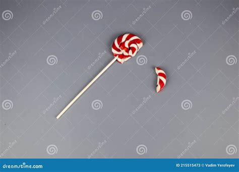 Broken In Pieces Candy On A Stick Stock Image Image Of Lolly