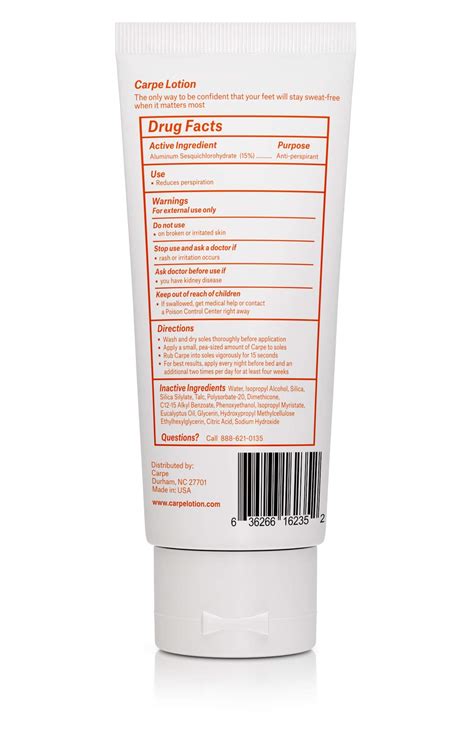 Carpe Antiperspirant Foot Lotion A Dermatologist Recommended Solution
