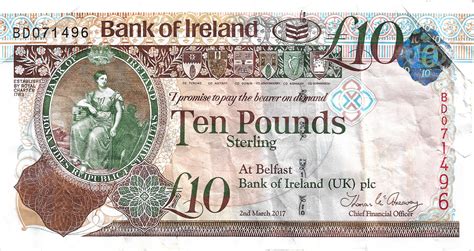 10 Pounds Bank Of Ireland Irlande Du Nord Numista