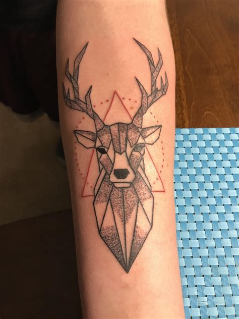 Geometric Deer By Randy Kepf American Pride Tattoos Rochester