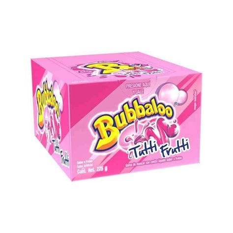 Bubbaloo Tutti Frutty Bubble Gum 50 Piece Volt Candy