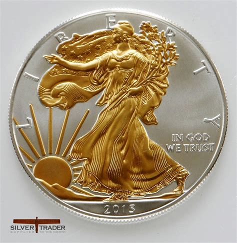 American Eagle Gold Gilded Silver Bullion Coin Goldbullion Silver