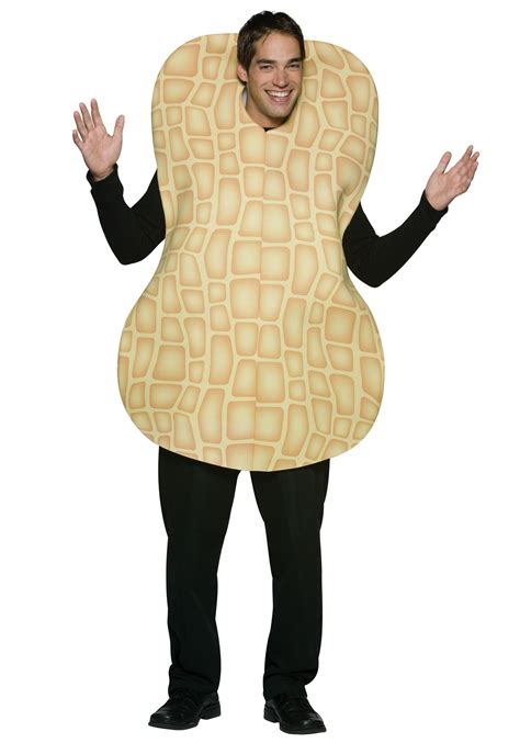 Adult Funny Peanut Costume Mens Snack Food Costumes