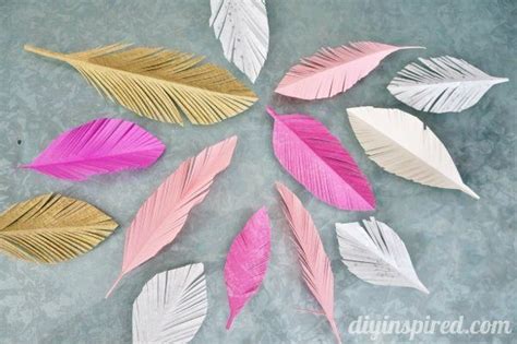 Tips On How To Make Paper Feathers In 2020 Feather Diy Paper