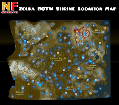 Legend Of Zelda Breath Of The Wild Guide Shrine Locations Mazpicks