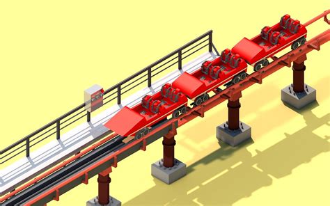 Low Poly Roller Coaster ROLLERCOASTERS Animatie On The Wa Flickr