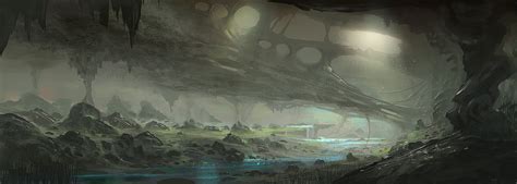 ~ Concept ~ Underground Cave Environment Concept Art