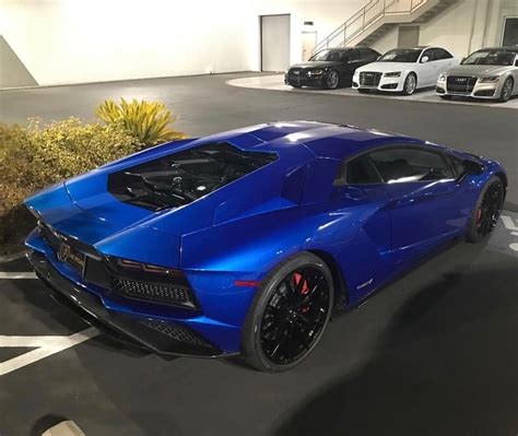 Lamborghini Aventador S Coupe Painted In Blue Nethuns Photo Taken By