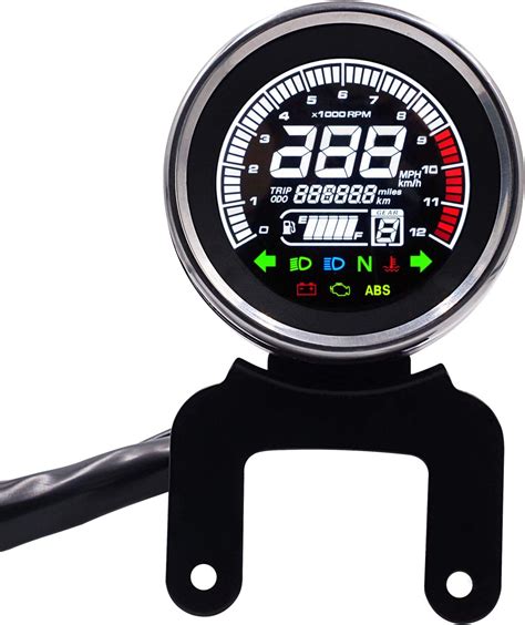 Amazon Com E Bro V Multi Function Motorcycle Lcd Digital Odometer Speedometer Tachometer