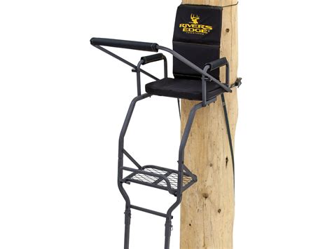 Rivers Edge Deluxe Single Ladder Treestand Steel Black