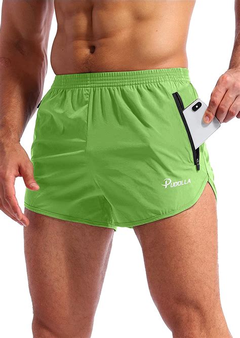 pudolla men s running shorts 3 inch quick dry gym athletic workout shorts for me ebay