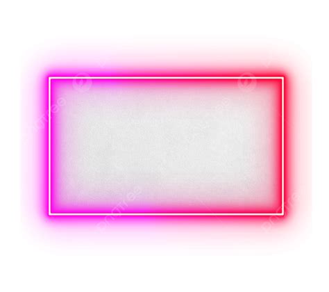 Gambar Bingkai Neon Dengan Latar Belakang Putih Neon Neon Merah