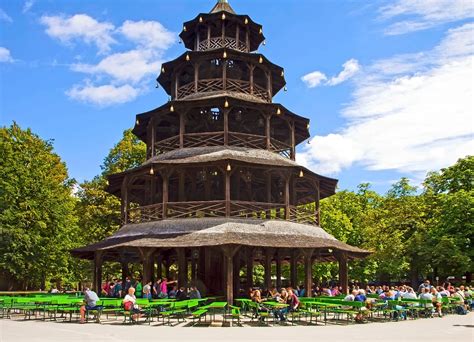 Bei schönem wetter ist unser biergarten von montag bis samstag ab 12 uhr, sowie feiertag und sonntag ab 11 uhr geöffnet. Biergarten um Chinesischer Turm | | Wheretraveler