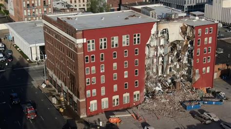 Davenport Iowa Apartment Building Partially Collapses