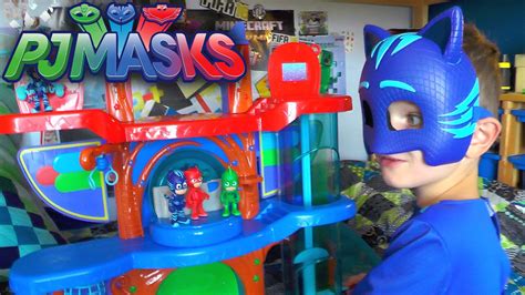 Pj Masks Toy Headquarters Luna Girl Attack Hq Playset Review Youtube