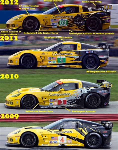 Three Race Cars With Numbers On The Front And Back One Is Yellow And