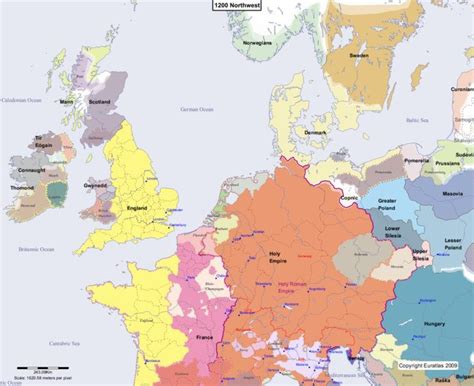 Euratlas Periodis Web Map Of Europe 1200 Northwest Europe Map