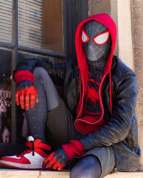 Miles Morales Costume Diy Cosplay Authentic Spiderverse Suit