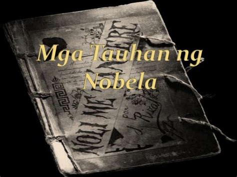 Mga Tauhan Ng Noli Me Tangere Isinulat Ni Jose Rizal Sahida