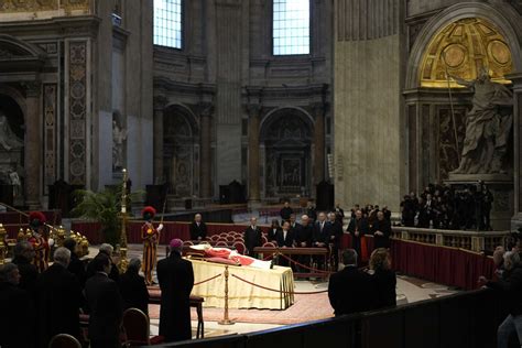 Pope Emeritus Benedict Xvi Body Lying In State At Vatican The Boston