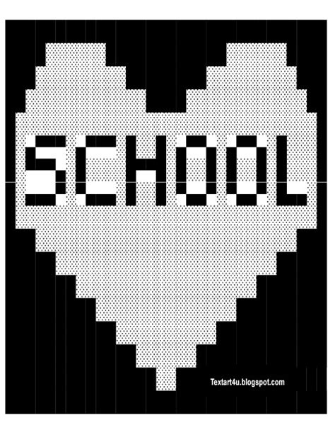 It's easy to copy and paste emoji to anywhere, on pc & mobile, on ios, android, os x or windows! I Love My School Copy Paste Text Art | Cool ASCII Text Art 4 U