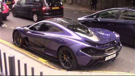 Full Carbon Purple Mclaren P1 Driving In London Youtube