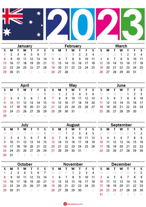 2023 Calendar Australia Calendar Australia Calendar Calendar Printables