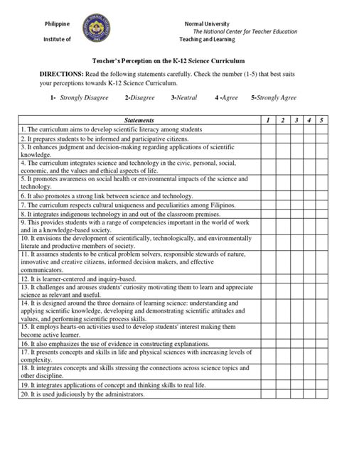 K12 Edited Curriculum Survey Pdf Curriculum Inquiry Based Learning