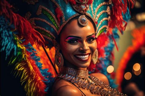 premium ai image rio carnival carnival rio dancer carnival brazil mask detailed costumes