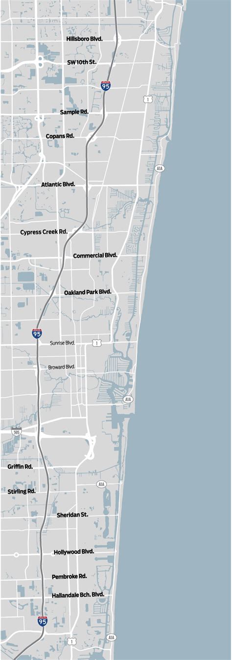 Updated Map Interstate 95 Exits To Be Revamped South