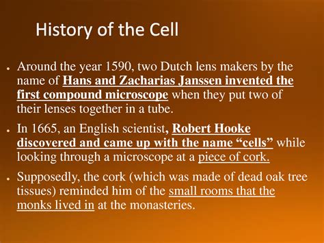 Solution The History Of Cells And Cell Theory Studypool