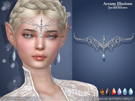 Arcane Illusions Butterfly Circlet By Feyona At Tsr Sims 4 Updates