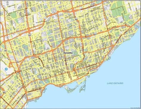 Greater Toronto Area Map Mapsof Net
